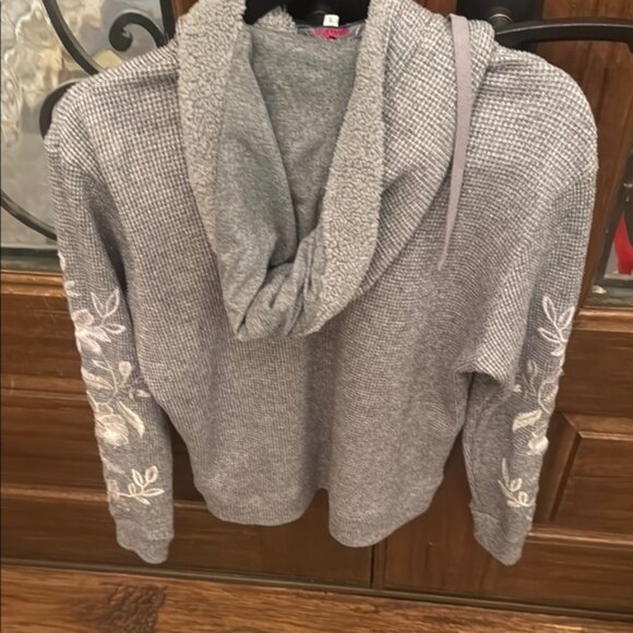 Johnny Was June Metallic Thermal Hoodie - Picture 4 of 9